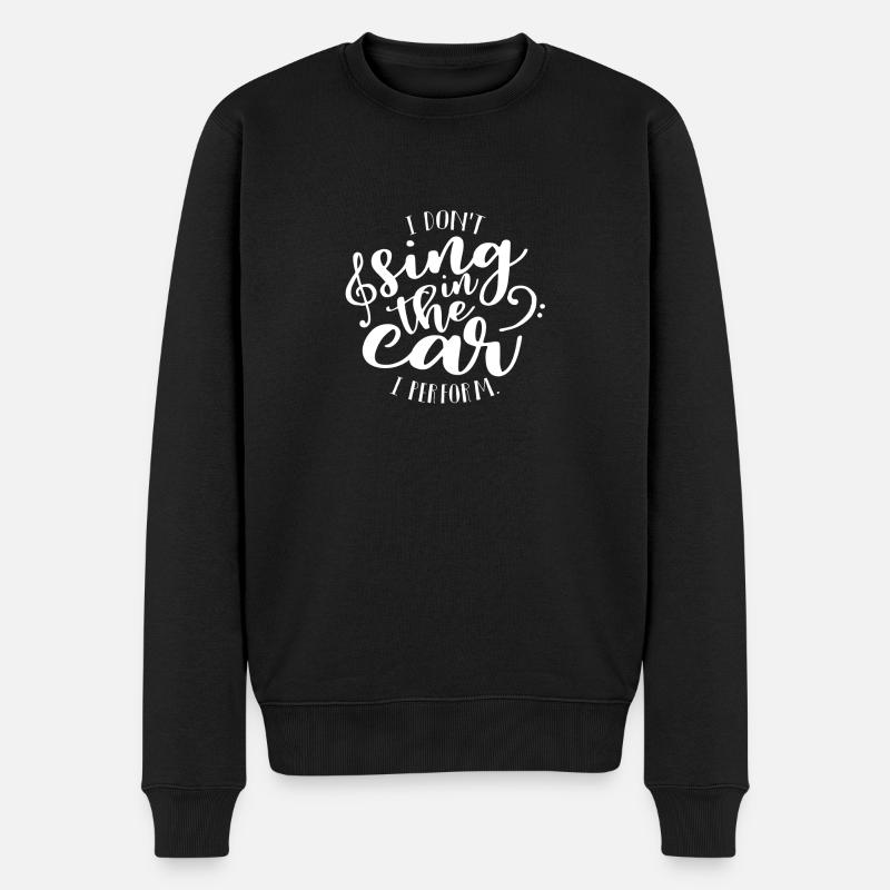 Sänger Sängerin Singen Band Musik Gesang Geschenk - Männer Premium Bio Pullover - Schwarz