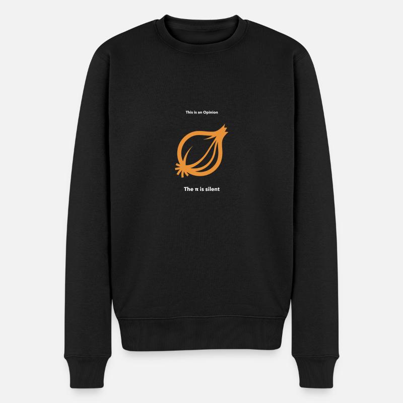 Onion opinion pun Phi Pi - Men's Premium Organic Jumper - black