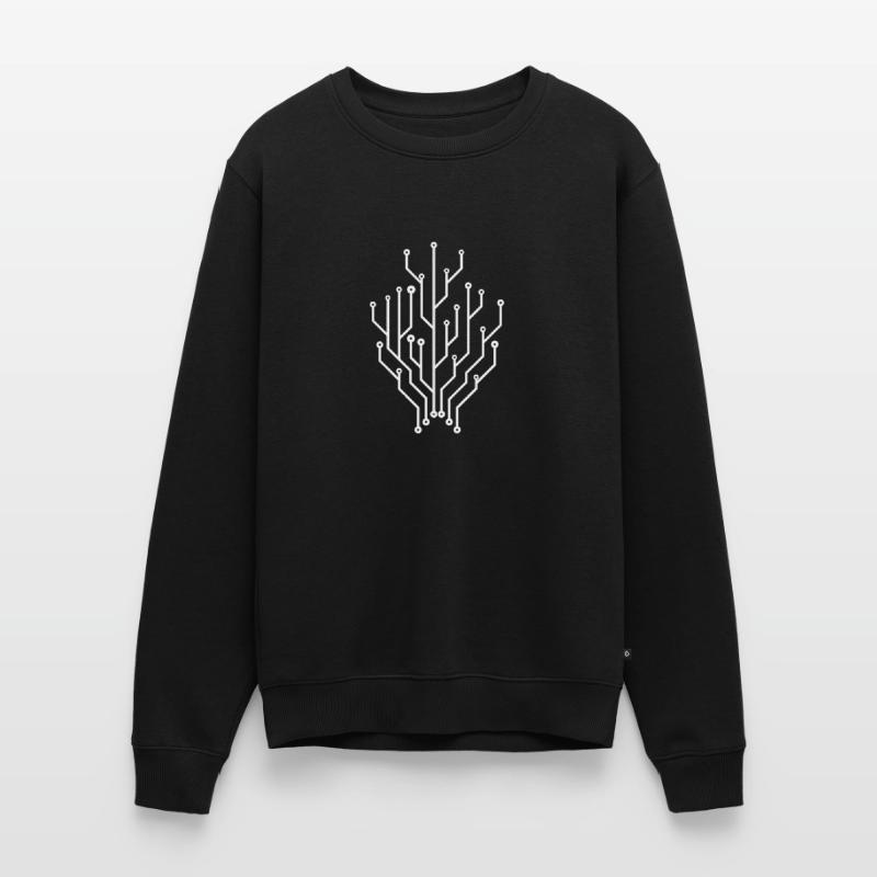Circuit Board Connectors Programmer Computer Science Tree Men's Premium Organic Jumper