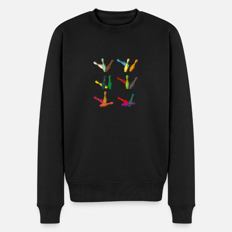 Bowling - Pull Premium bio Homme - noir