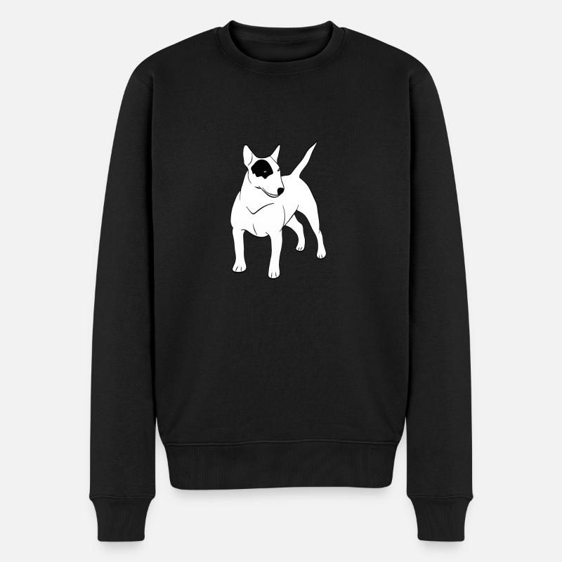 bull-terrier - Pull Premium bio Homme - noir
