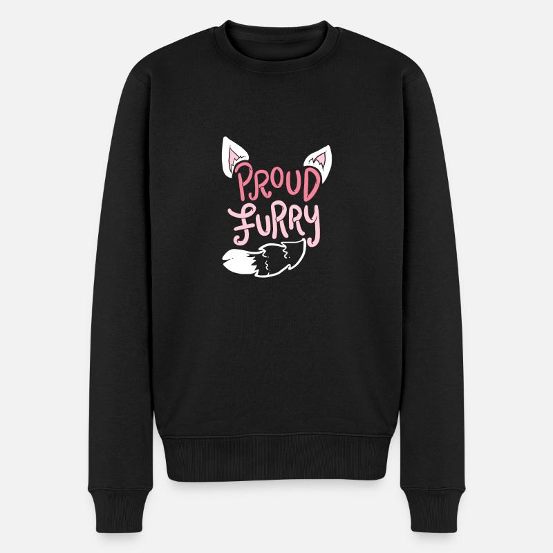 Fier Fur Fur Proud - Pull Premium bio Homme - noir