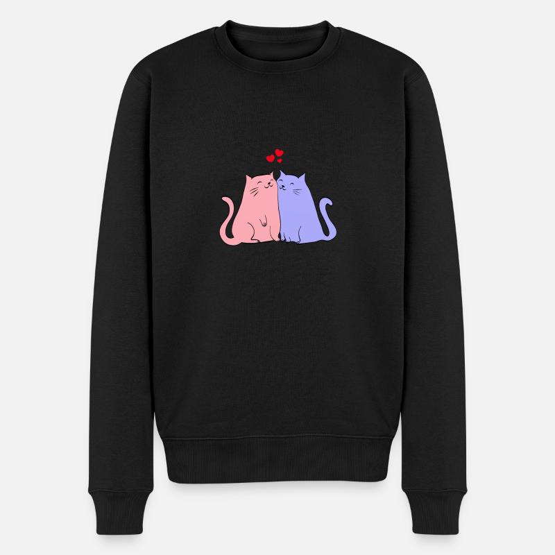 chats - Pull Premium bio Homme - noir