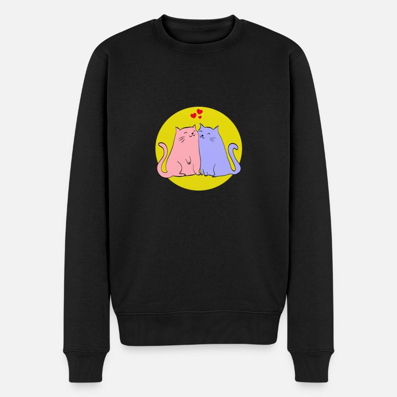 chats - Pull Premium bio Homme - noir