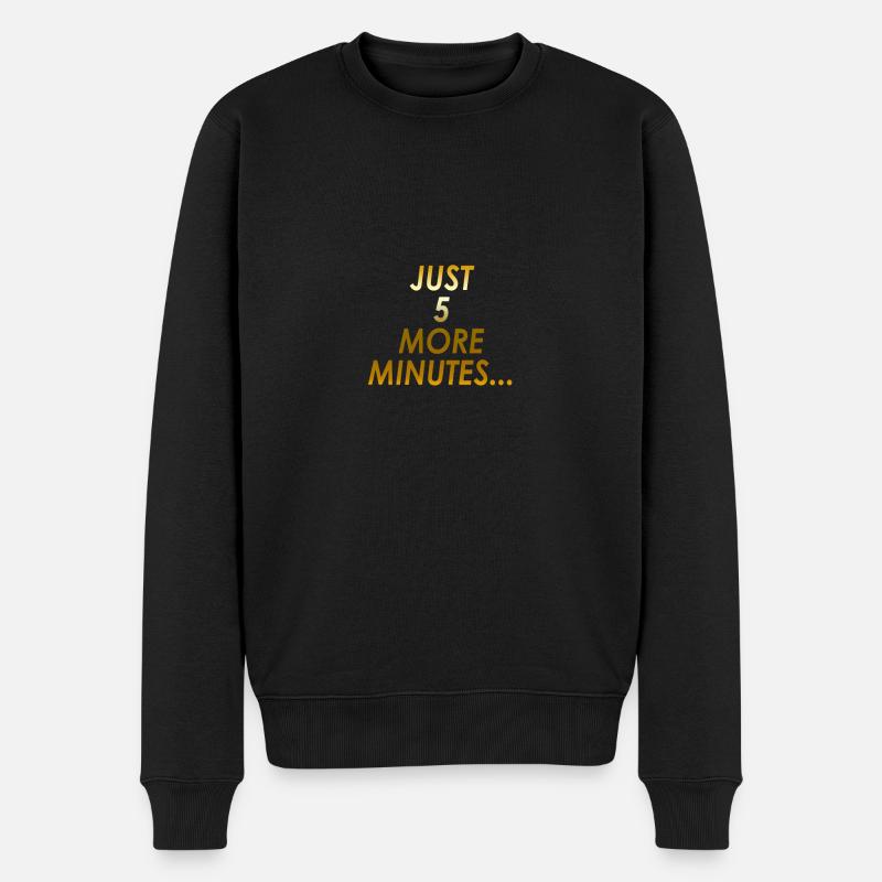 Seulement 5 minutes ... - Pull Premium bio Homme - noir