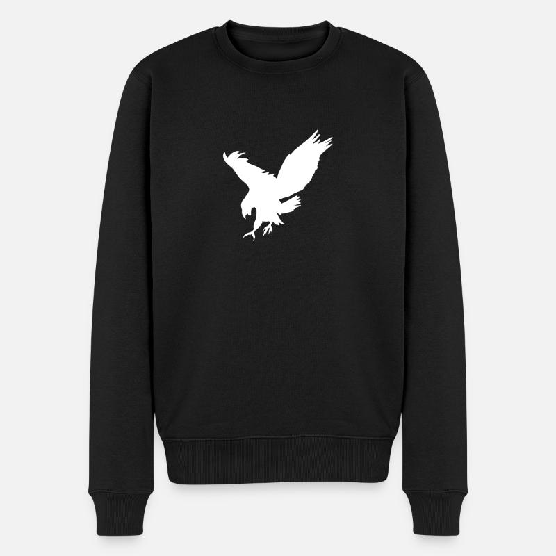L'aigle blanc - Pull Premium bio Homme - noir