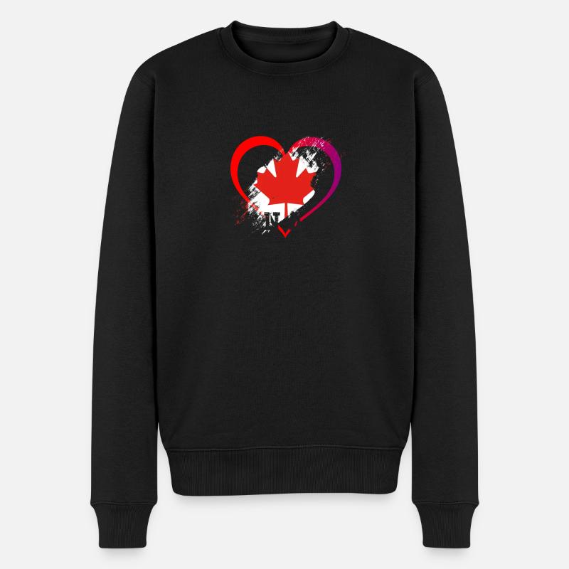 J'aime le canada - Pull Premium bio Homme - noir