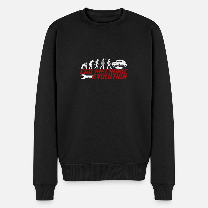 Evolution Mécanicien Auto - Pull Premium bio Homme - noir