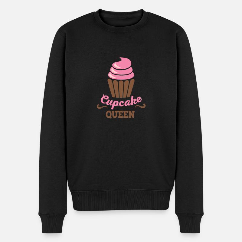 Cupcake - Männer Premium Bio Pullover - Schwarz