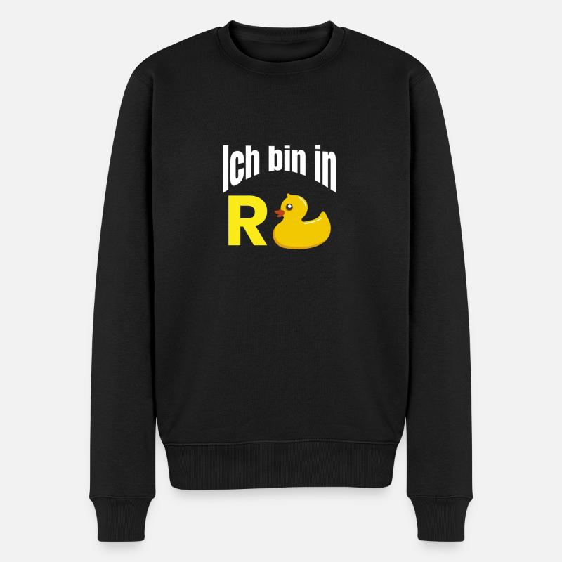 Ich bin in Rente - Männer Premium Bio Pullover - Schwarz