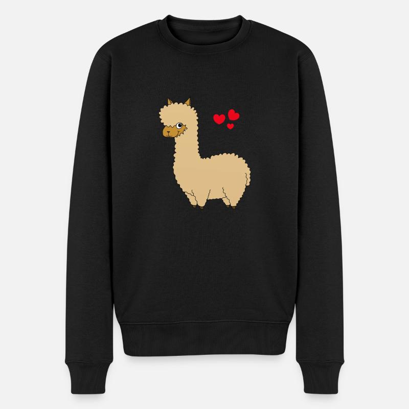 Lama drôle - Pull Premium bio Homme - noir