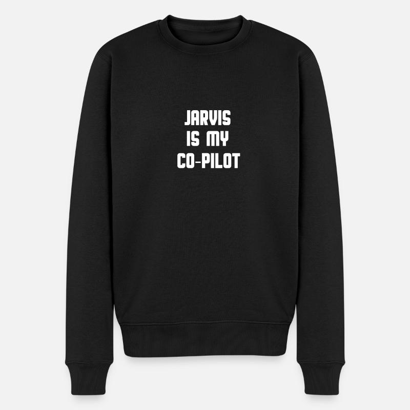 Jarvis est mon copilote - Pull Premium bio Homme - noir