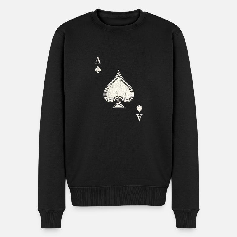 As de pique - Pull Premium bio Homme - noir