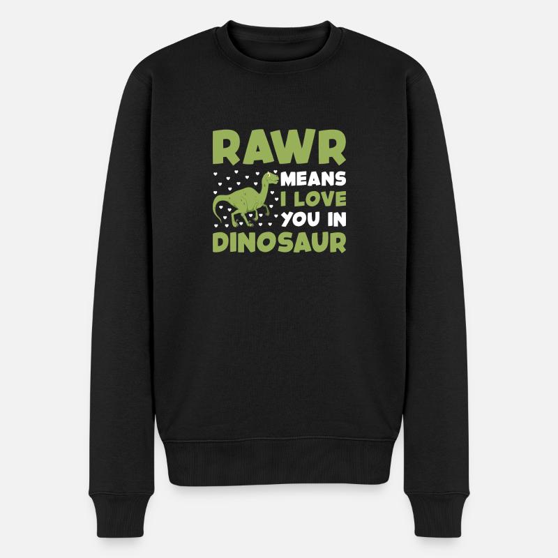 Rawr dino - Pull Premium bio Homme - noir