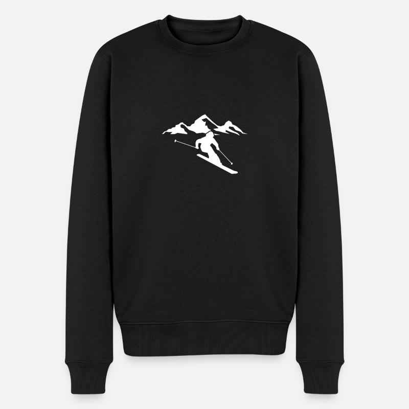 skieur - Pull Premium bio Homme - noir