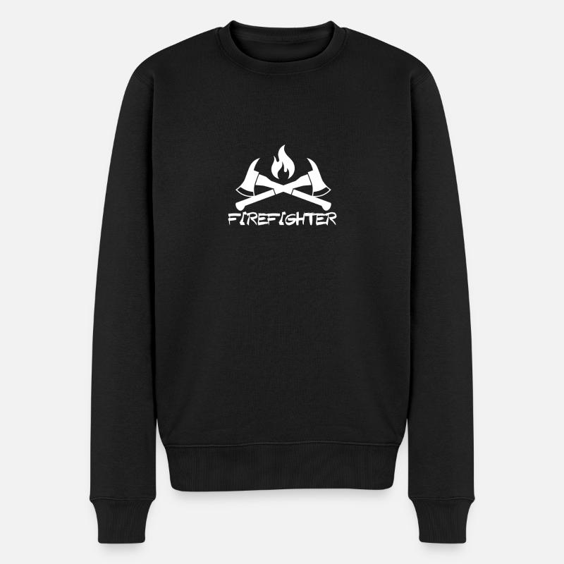 Sapeur pompier - Pull Premium bio Homme - noir