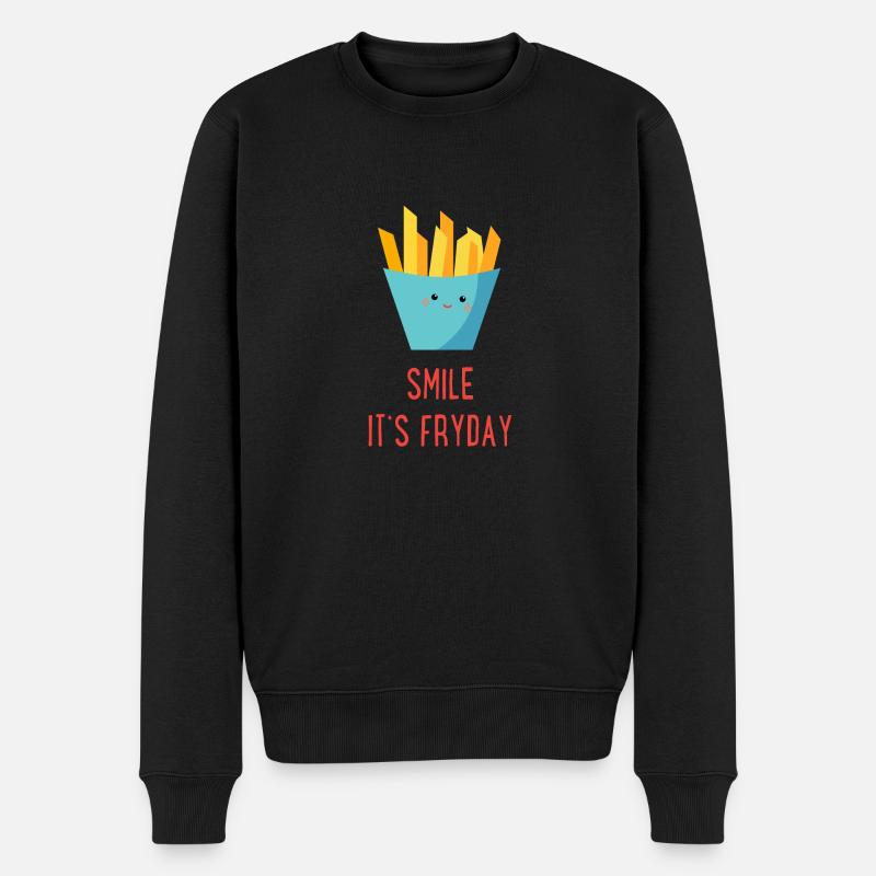 Frites - Pull Premium bio Homme - noir