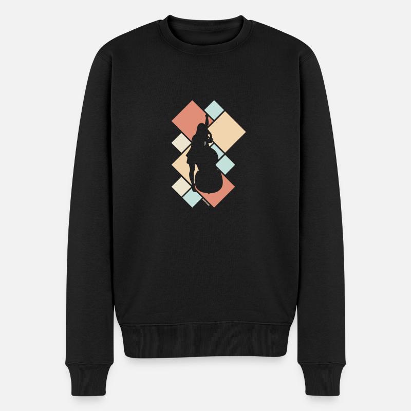 Contrebassiste Jazz Gift contrebassiste - Pull Premium bio Homme - noir