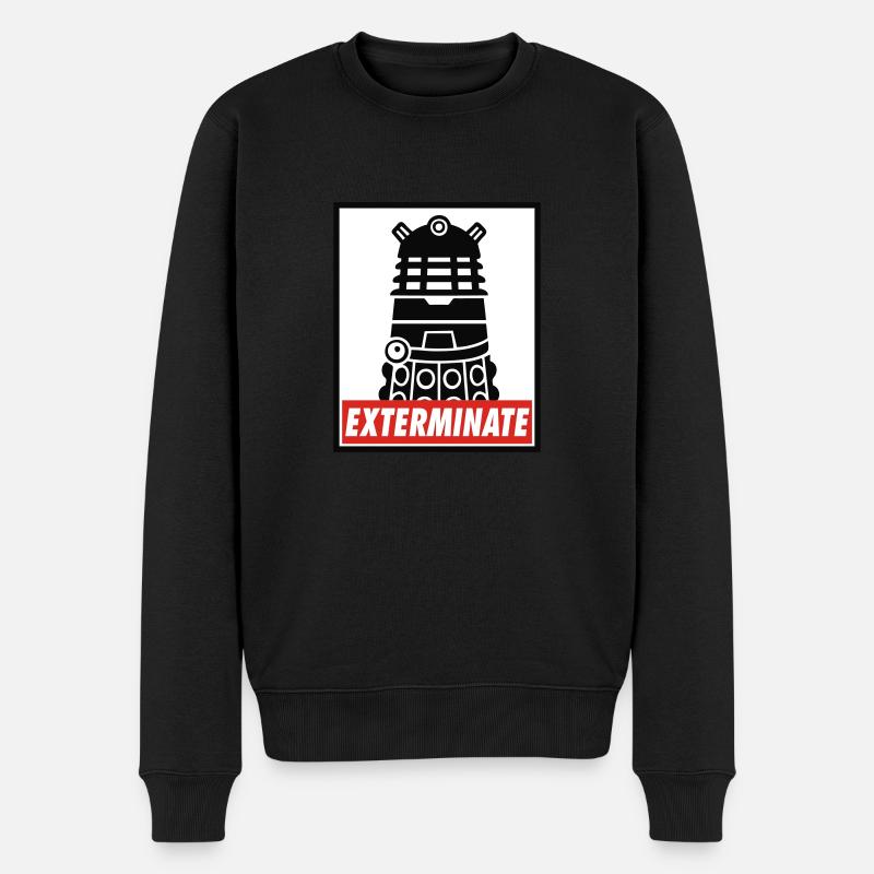 Exterminate - Pull Premium bio Homme - noir
