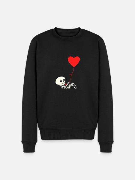 Halloween gravid graviditet Baby mave - Økologisk premium-sweatshirt til mænd - sort