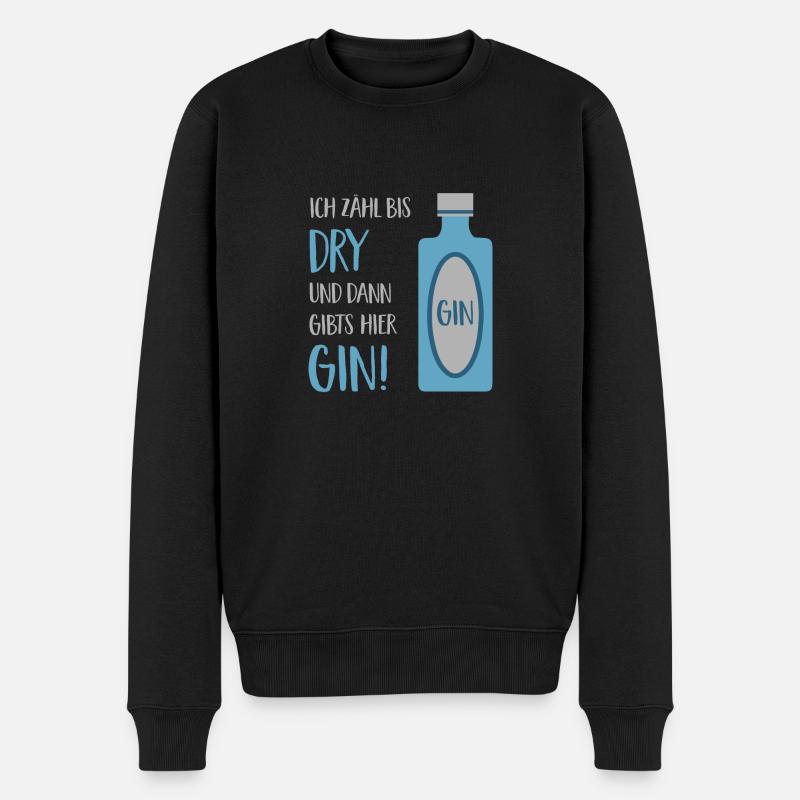 GIN - Männer Premium Bio Pullover - Schwarz