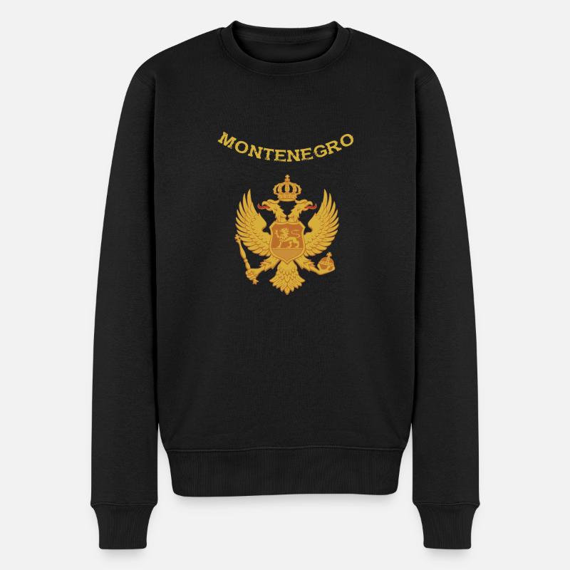 Montenegro - Männer Premium Bio Pullover - Schwarz