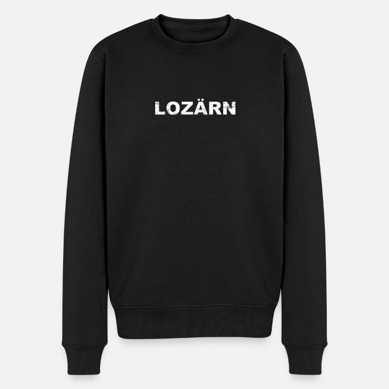 Lustiges Luzern T Shirt und Geschenk mit Spruch - Männer Premium Bio Pullover - Schwarz