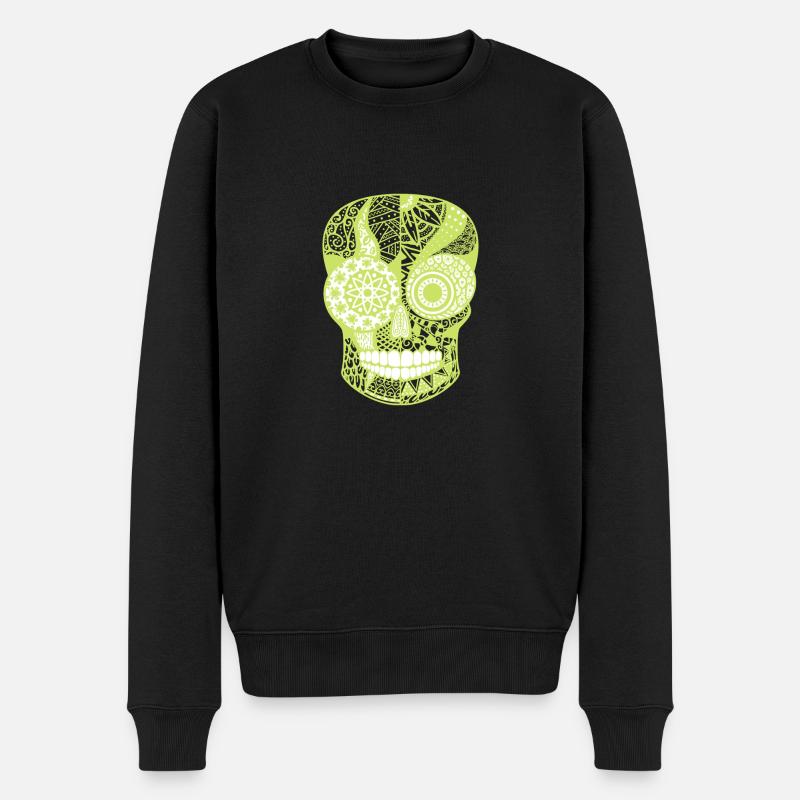 Neon Crâne mortueux - Pull Premium bio Homme - noir