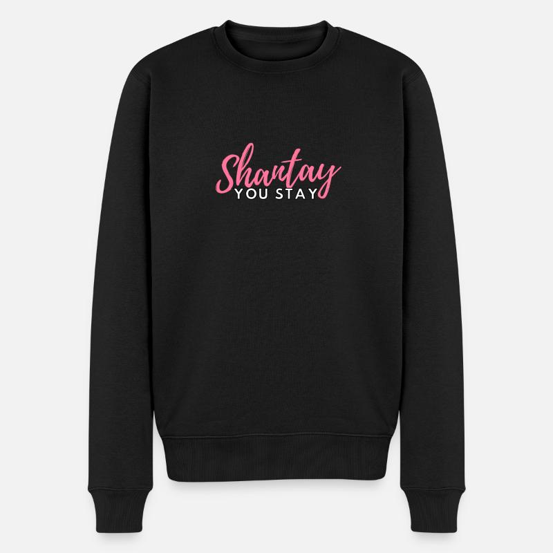 Shantay vous restez - Pull Premium bio Homme - noir