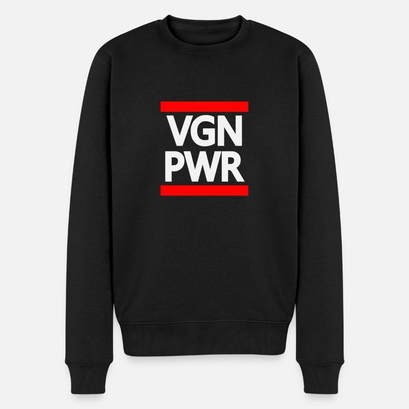 Tshirt Vegan Power - Pull Premium bio Homme - noir