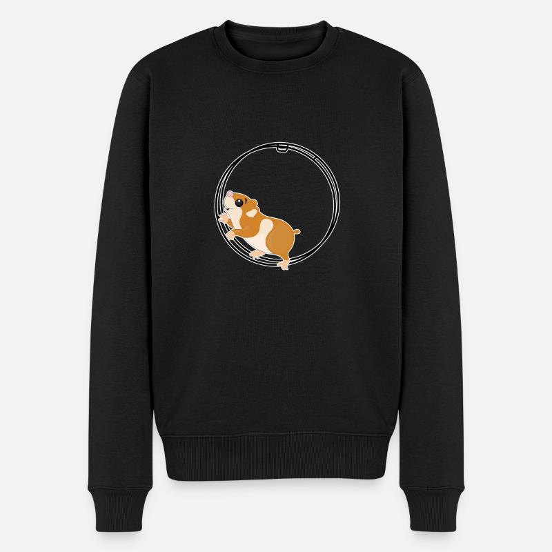 Rhönrad TShirt für die Turnerin - Männer Premium Bio Pullover - Schwarz