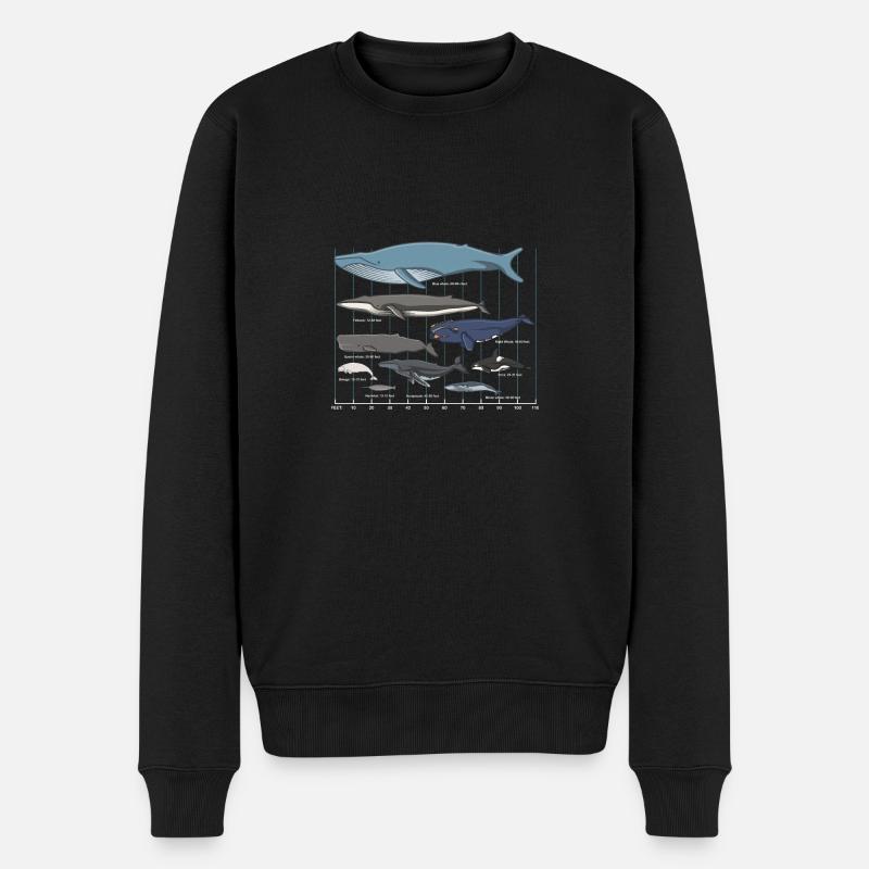 Walarten Wal Meeressäuger - Männer Premium Bio Pullover - Schwarz