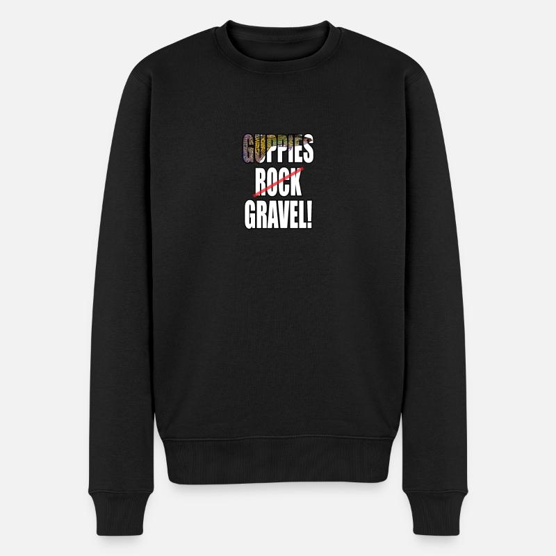 Tropischer Fisch Guppy Fisch - Männer Premium Bio Pullover - Schwarz
