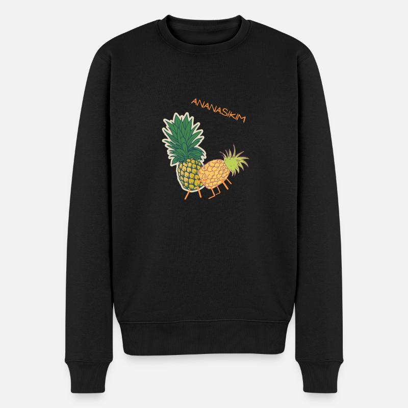 PINEAPPLE - Sexe ananas - Pull Premium bio Homme - noir