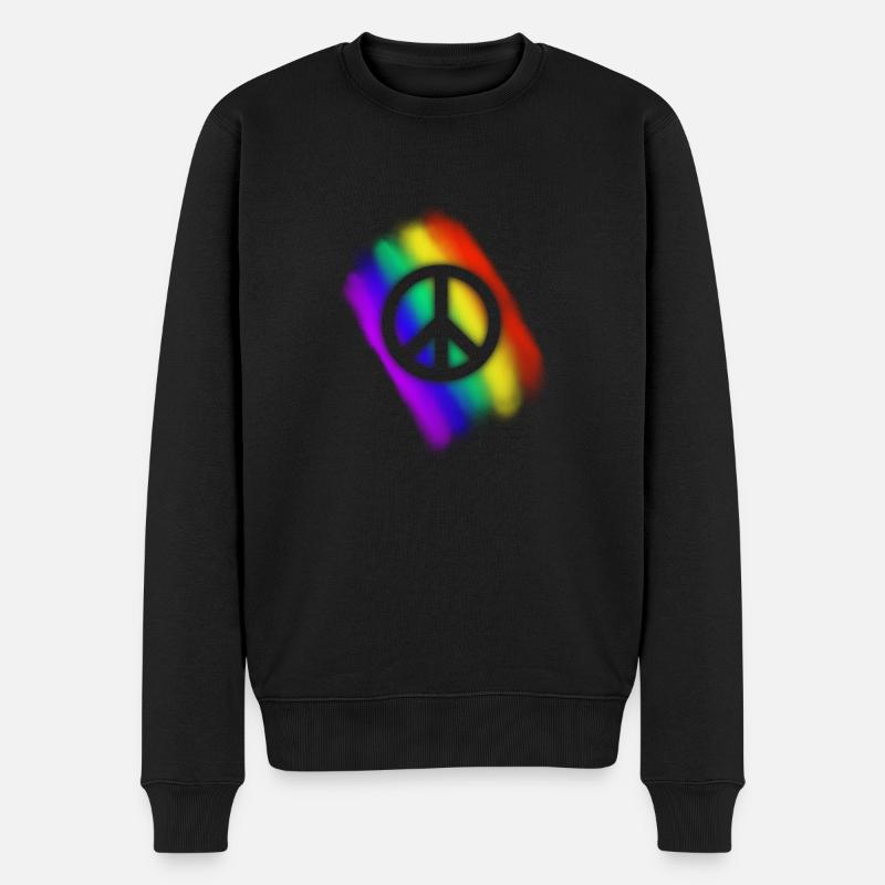Rainbow Peace - Pull Premium bio Homme - noir
