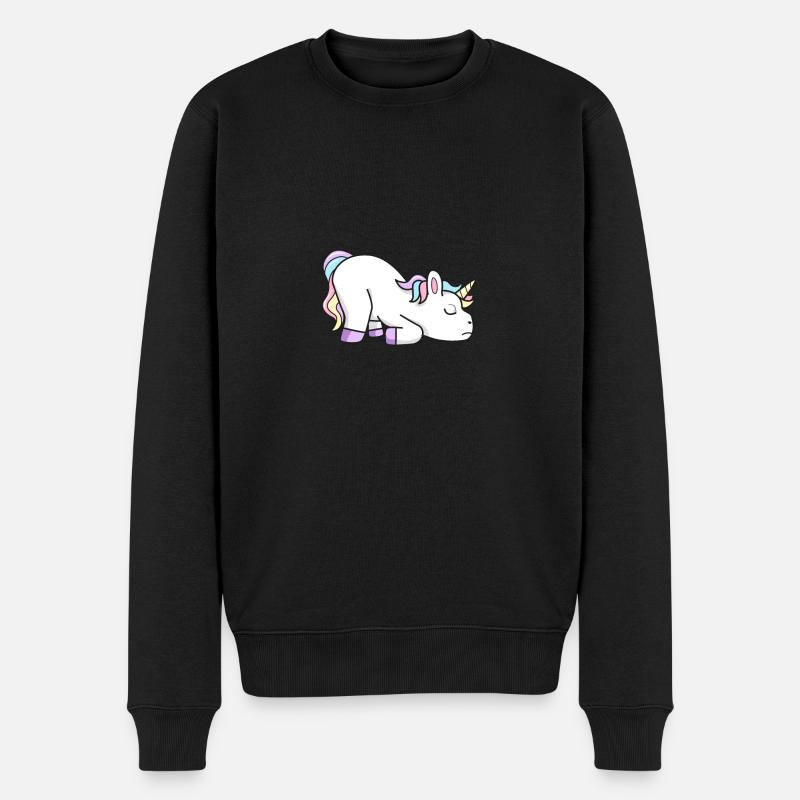 Licorne fatiguée - Pull Premium bio Homme - noir