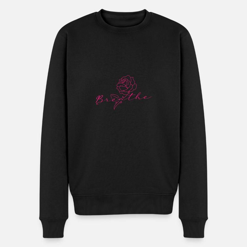 Tatouage rose - Pull Premium bio Homme - noir