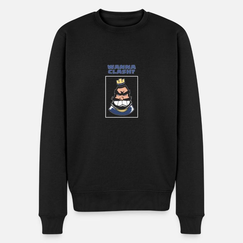 Wanna Clash Arena Royale Clans - Männer Premium Bio Pullover - Schwarz