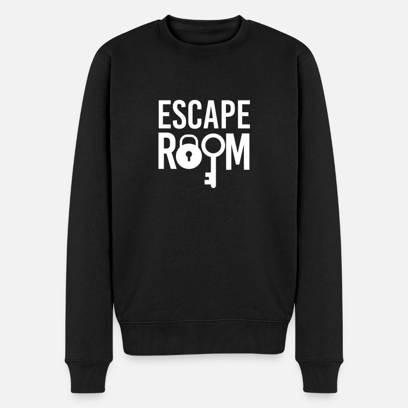 Escape Room Adventure Escape Game - Männer Premium Bio Pullover - Schwarz