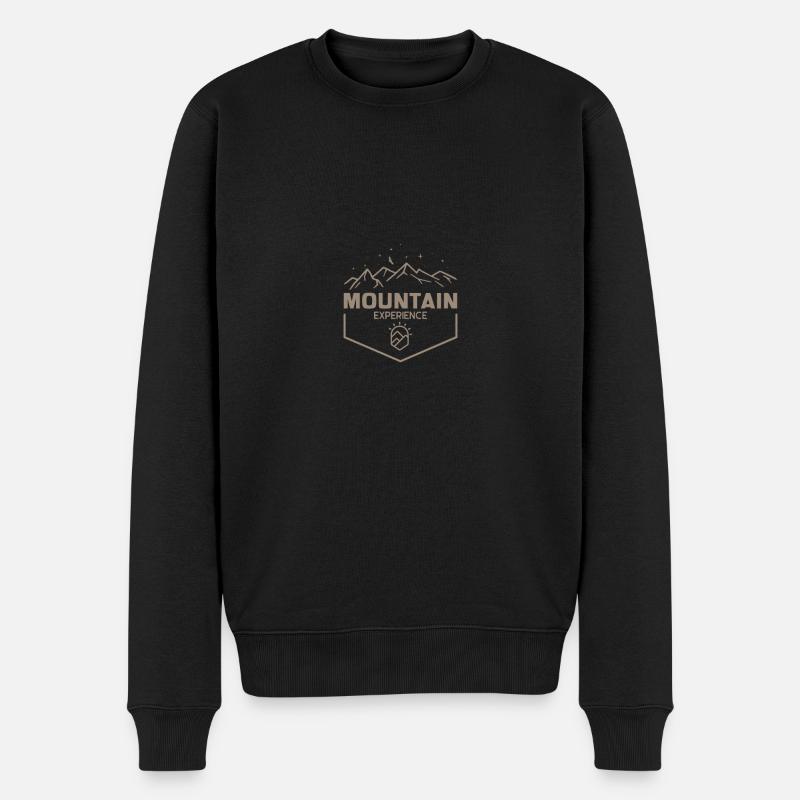 Bergerfahrung - Männer Premium Bio Pullover - Schwarz