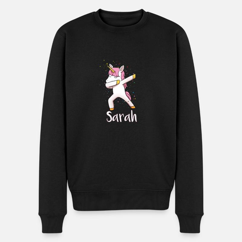Sarah - Männer Premium Bio Pullover - Schwarz