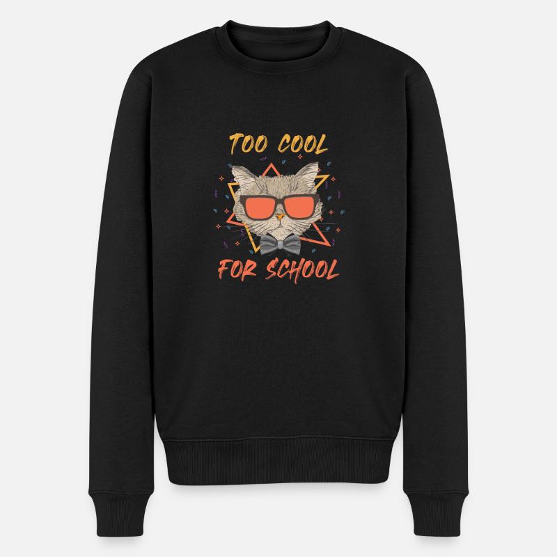 Too Cool For School - Pull Premium bio Homme - noir