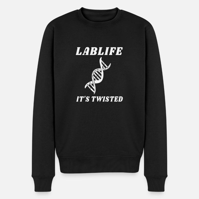 LABLIFE C’EST TORDU- ADN - Pull Premium bio Homme - noir