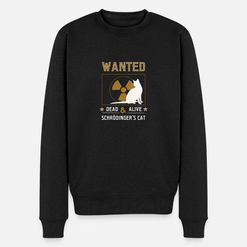 Schrödingers Cat - Männer Premium Bio Pullover - Schwarz