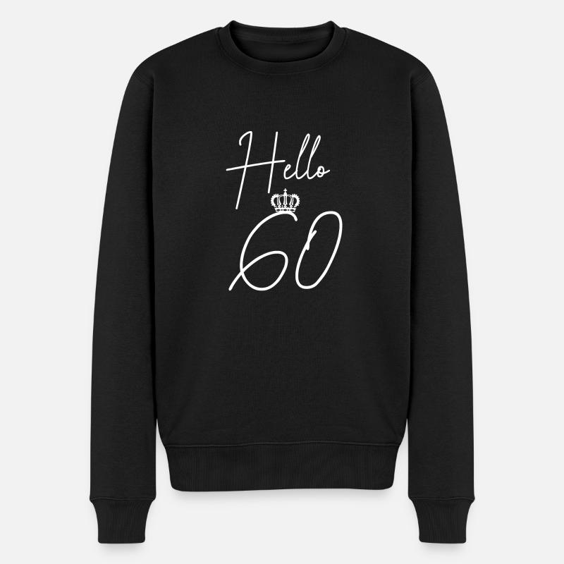 Cadeau d’anniversaire de 60 ans - Pull Premium bio Homme - noir