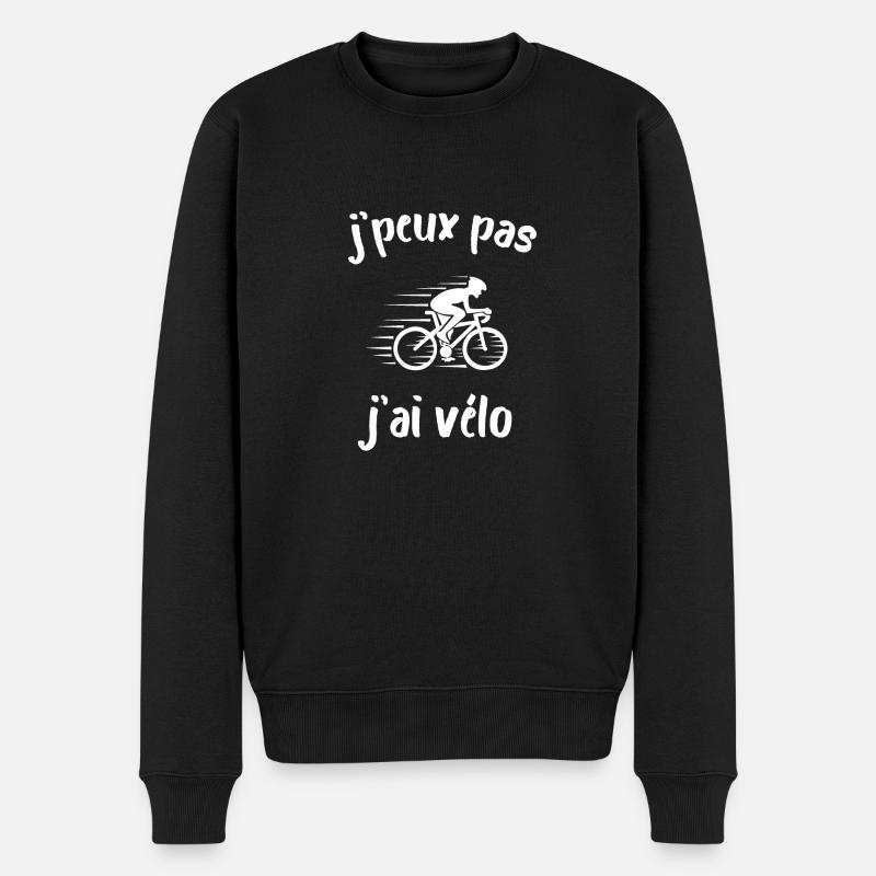 Je Peux Pas J'ai Vélo Cadeau Cycliste - Pull Premium bio Homme - noir