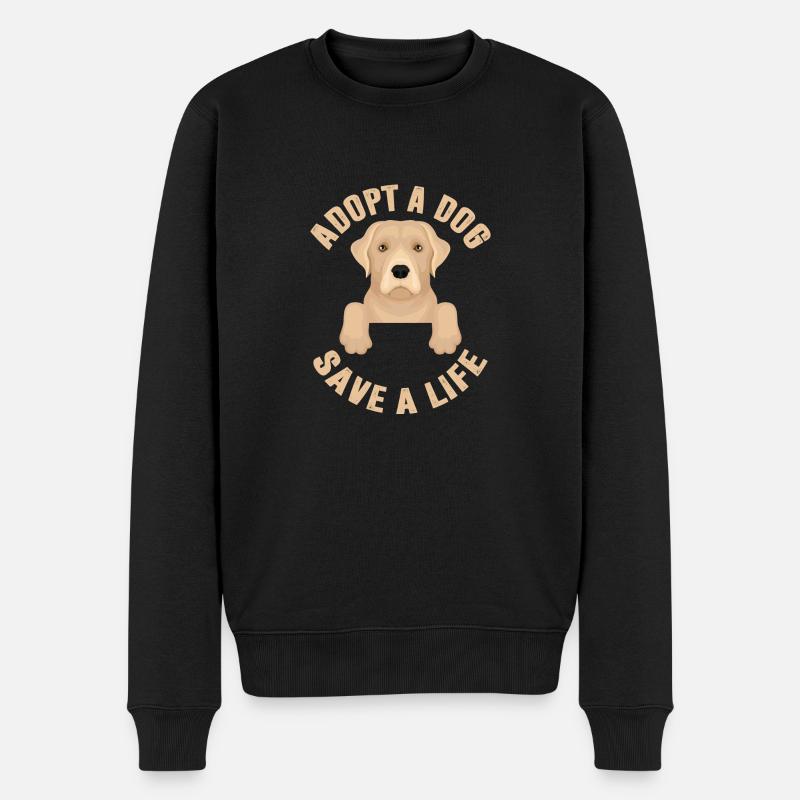 Adoptez A Dog Save A Life ! - Pull Premium bio Homme - noir
