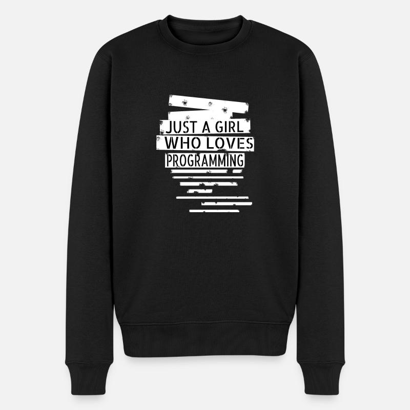 internet coding engineer - Men's Premium Organic Jumper - black