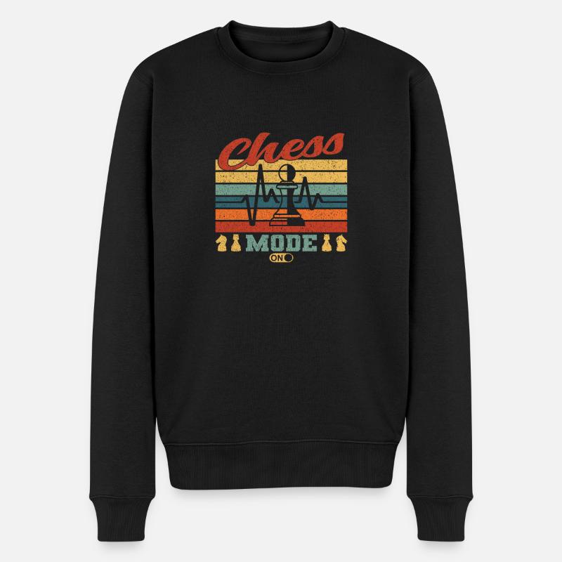 Joueur d’échecs d’échecs Échecs - Pull Premium bio Homme - noir