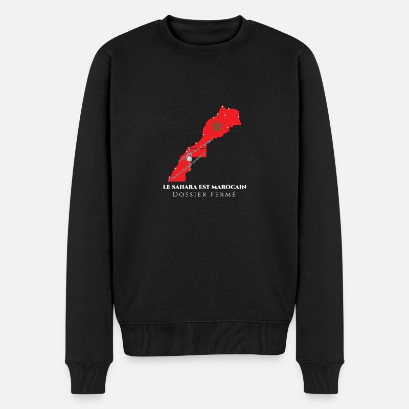 Le Sahara marocain - Pull Premium bio Homme - noir